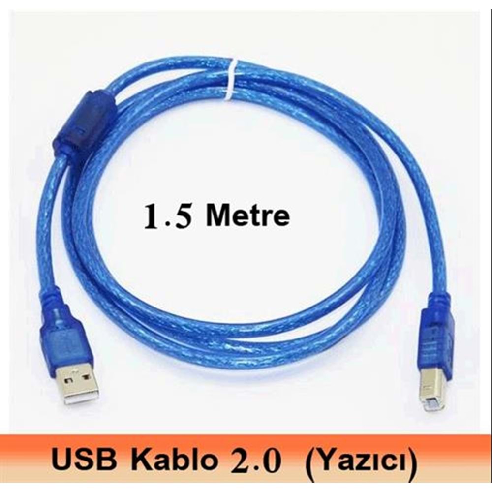 KABLO-USB 1,5 METRE USB 2.0 YAZICI KABLOSU 