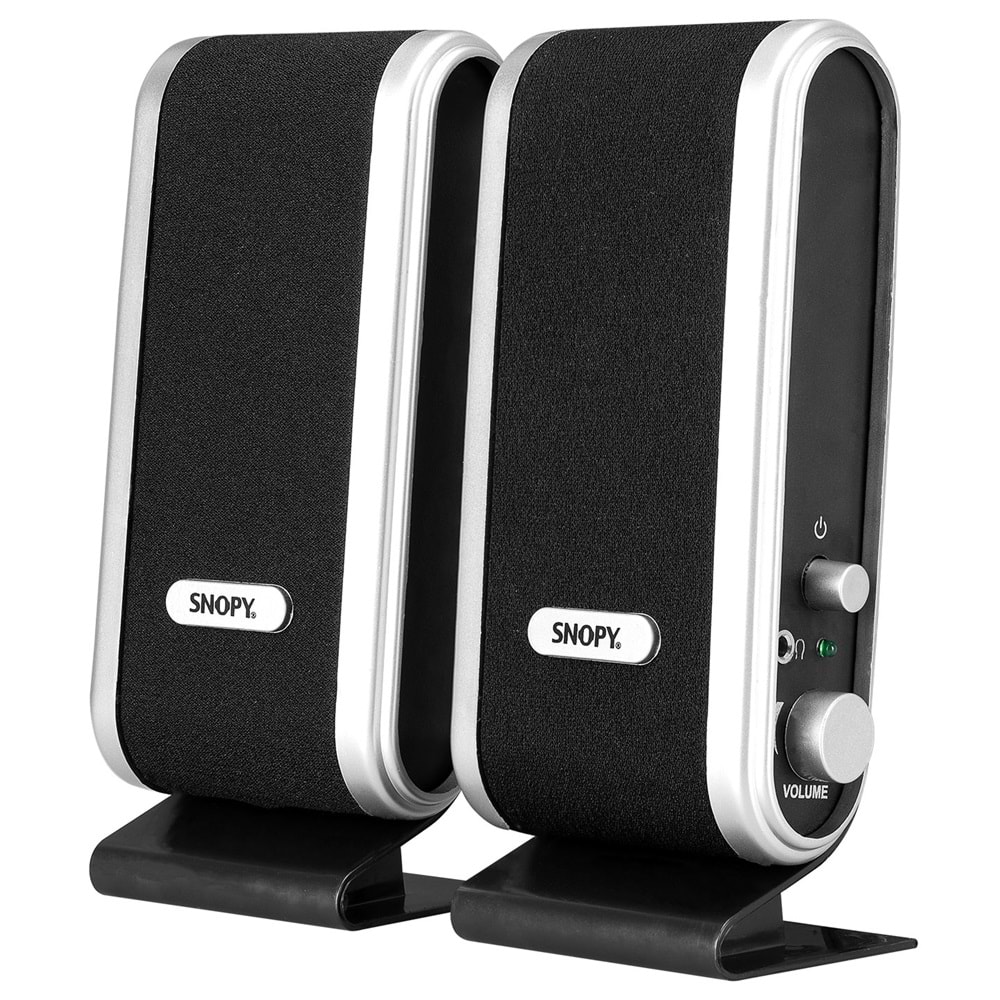 SNOPY SN-820 2.0 Siyah-Gümüş Lcd İnce Tasarım USB Hoparlör