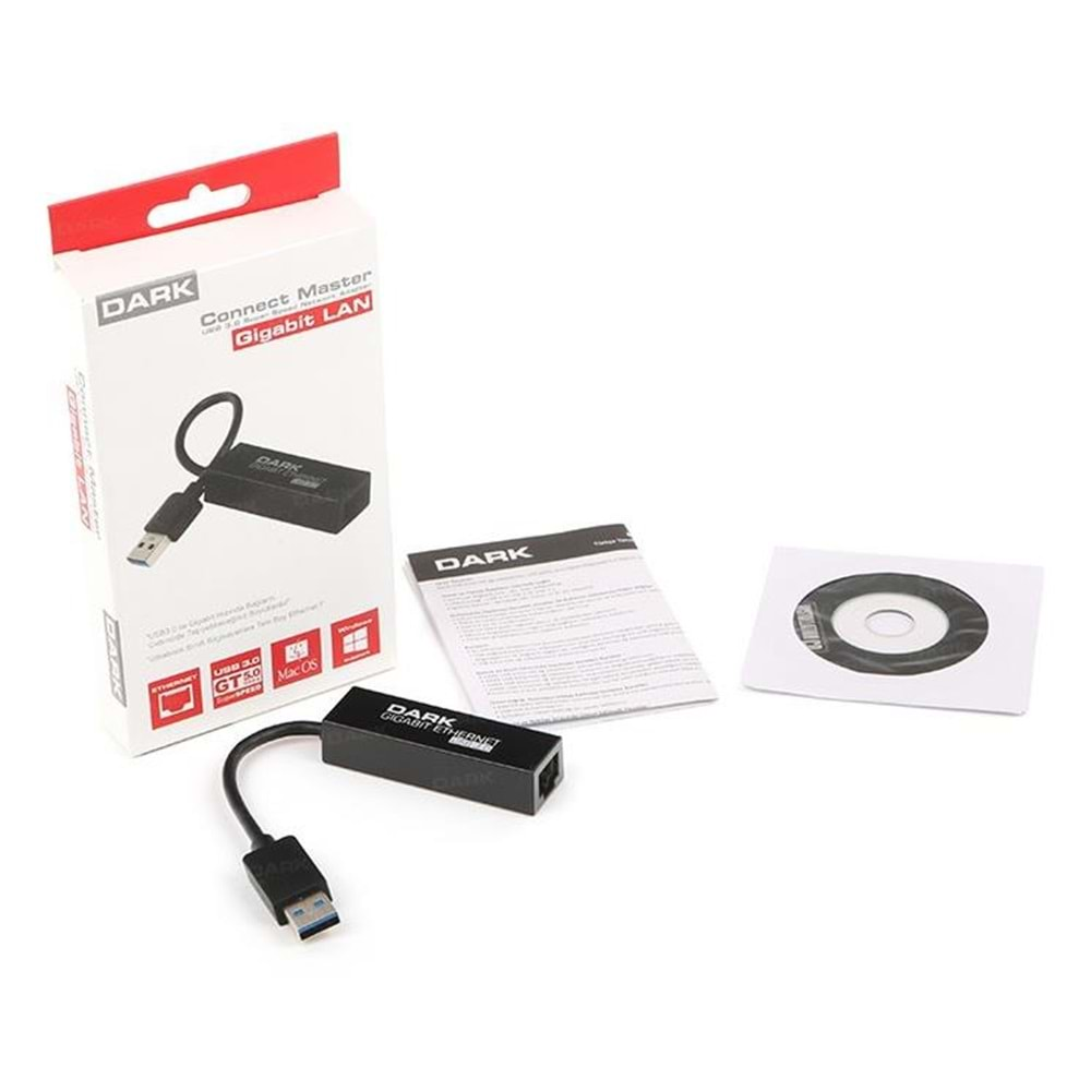 DARK DK-NT-U3GLAN USB 3.0 10/100/1000 Ethernet Adaptörü