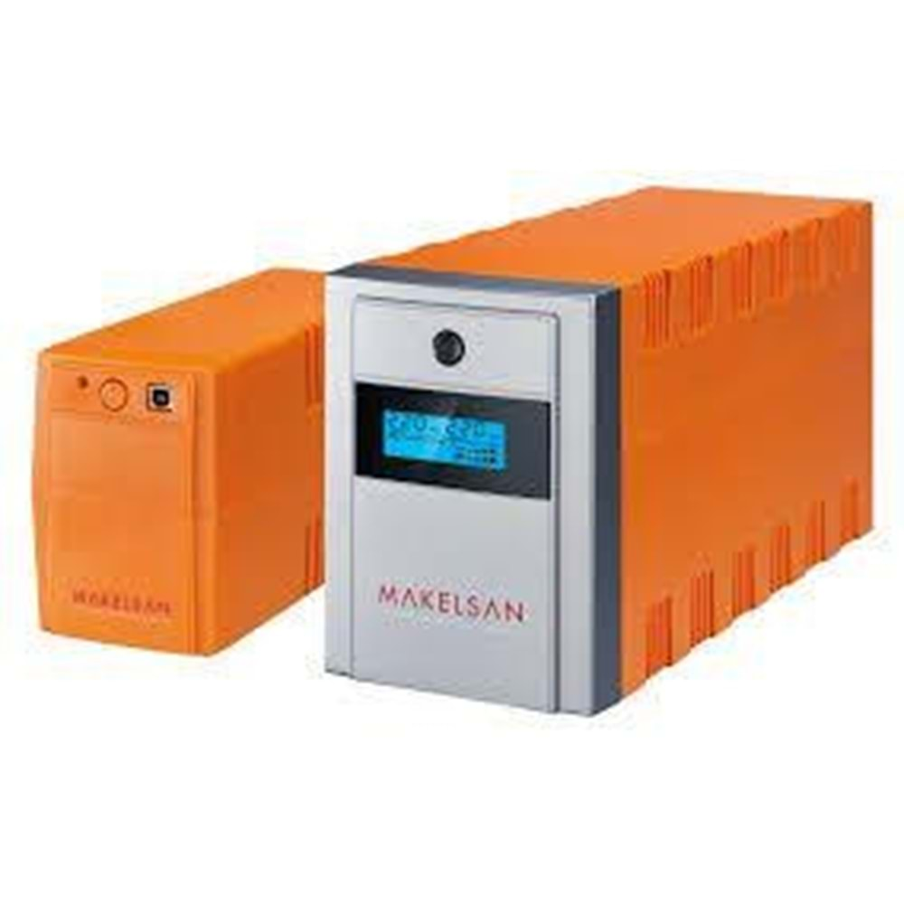 MAKELSAN LION PLUS 1500 VA LCD/USB (2x12V 9AH Akü ) Line Interactive 5/10 dk UPS