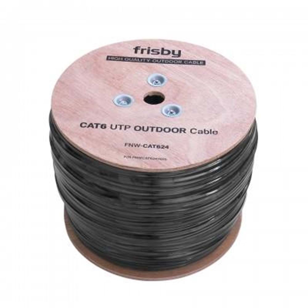 FRISBY FNW-CAT624 CAT6 UTP 305 Metre 23 AWG 0.58 mm Network Kablosu (Outdoor)