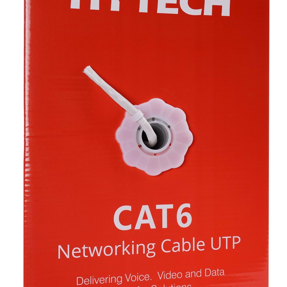 HYTECH HY-CAT600 CAT6 UTP 305 Metre Gri Network Kablosu