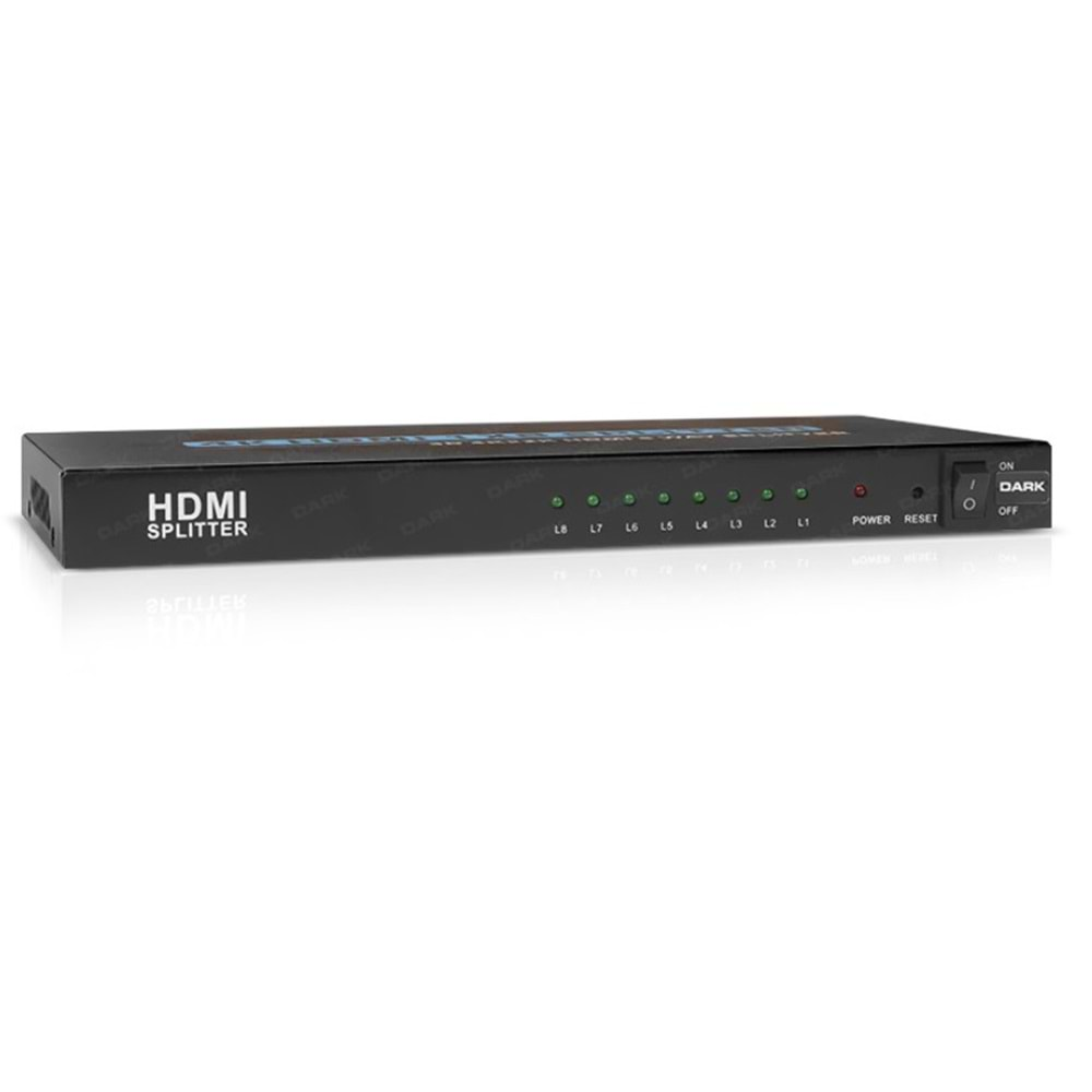 DARK DK-HD-SP8X1 Full HD 8 Çıkışlı HDMI Splitter (Çoklayıcı)