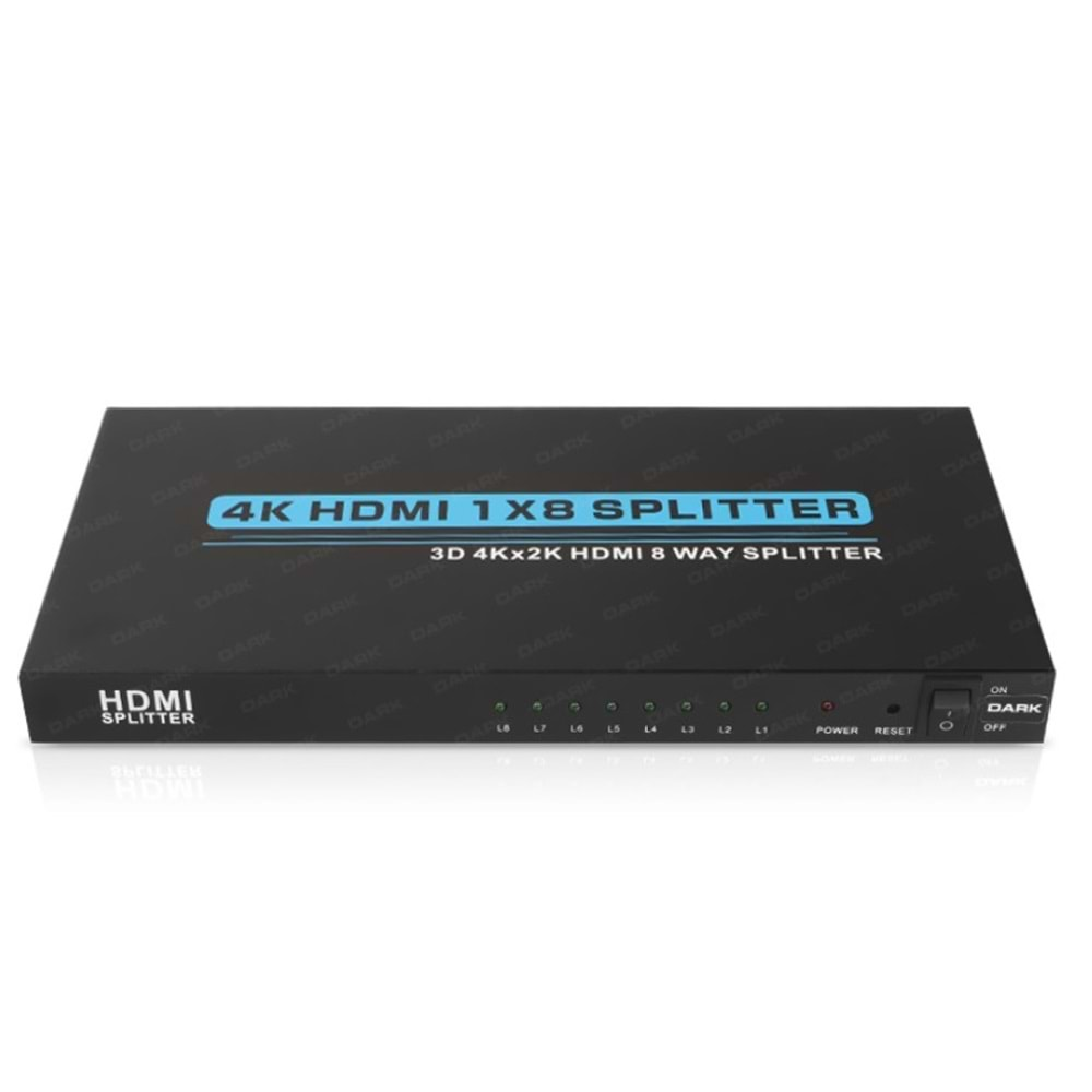 DARK DK-HD-SP8X1 Full HD 8 Çıkışlı HDMI Splitter (Çoklayıcı)