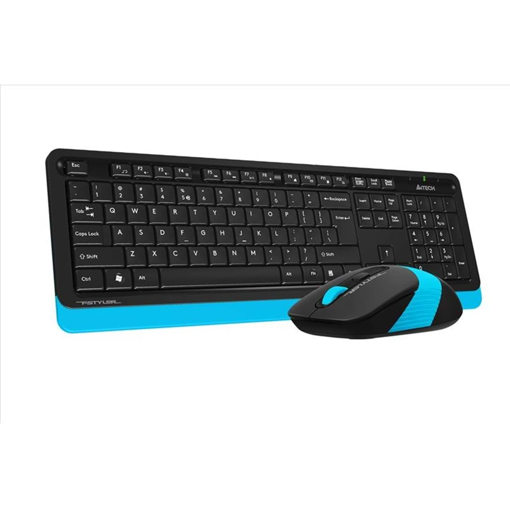 A4 TECH FG1010 Q Türkçe Kablosuz Mavi 2000dpi Klavye+ Mouse