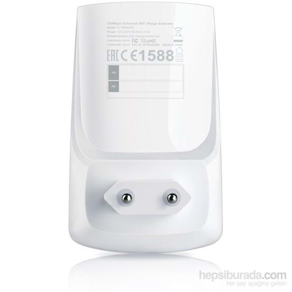 TP-LINK TL-WA854RE 300 Mbps 2 Anten Priz Tipi Wi-Fi Menzil Genişletici