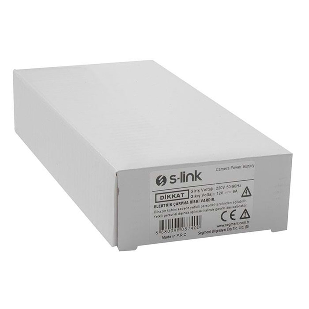 S-LINK SL-KA67 12V 7 Amper Metal Adaptör