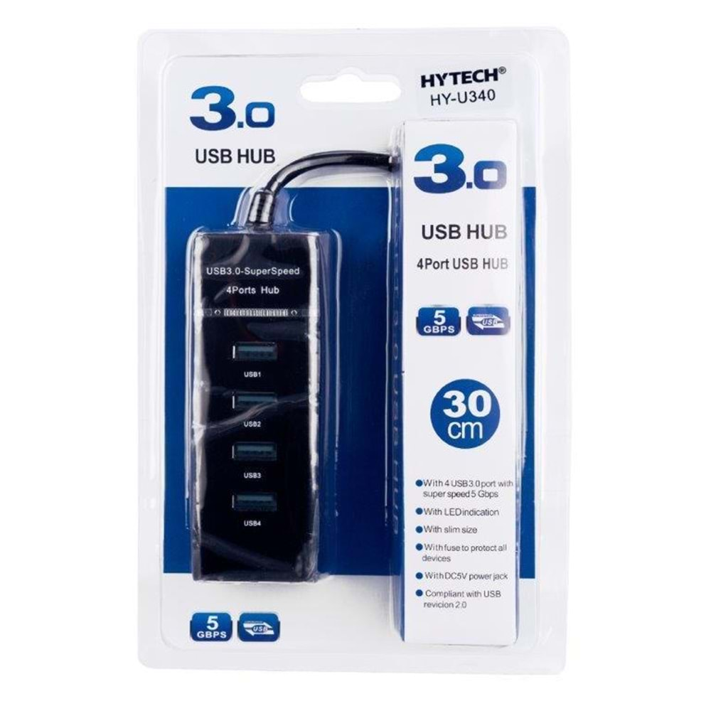 HYTECH HY-U340 4 Port USB 3.0 USB Çoklayıcı