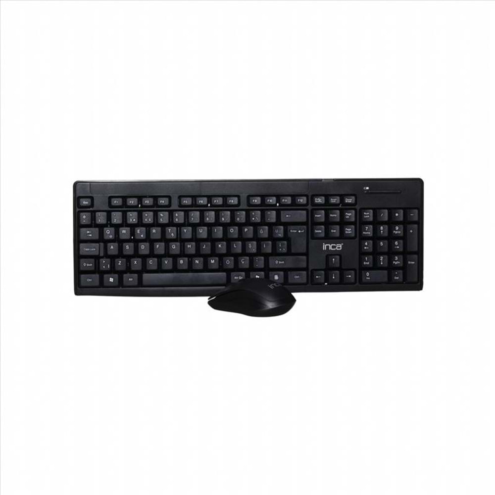 INCA IWS-539T Q Türkçe Kablosuz Multimedya Siyah Klavye+ Mouse
