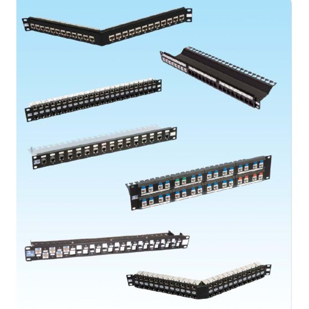 HCS P00-02450-1U 24 Port CAT6 UTP Boş Patch Panel