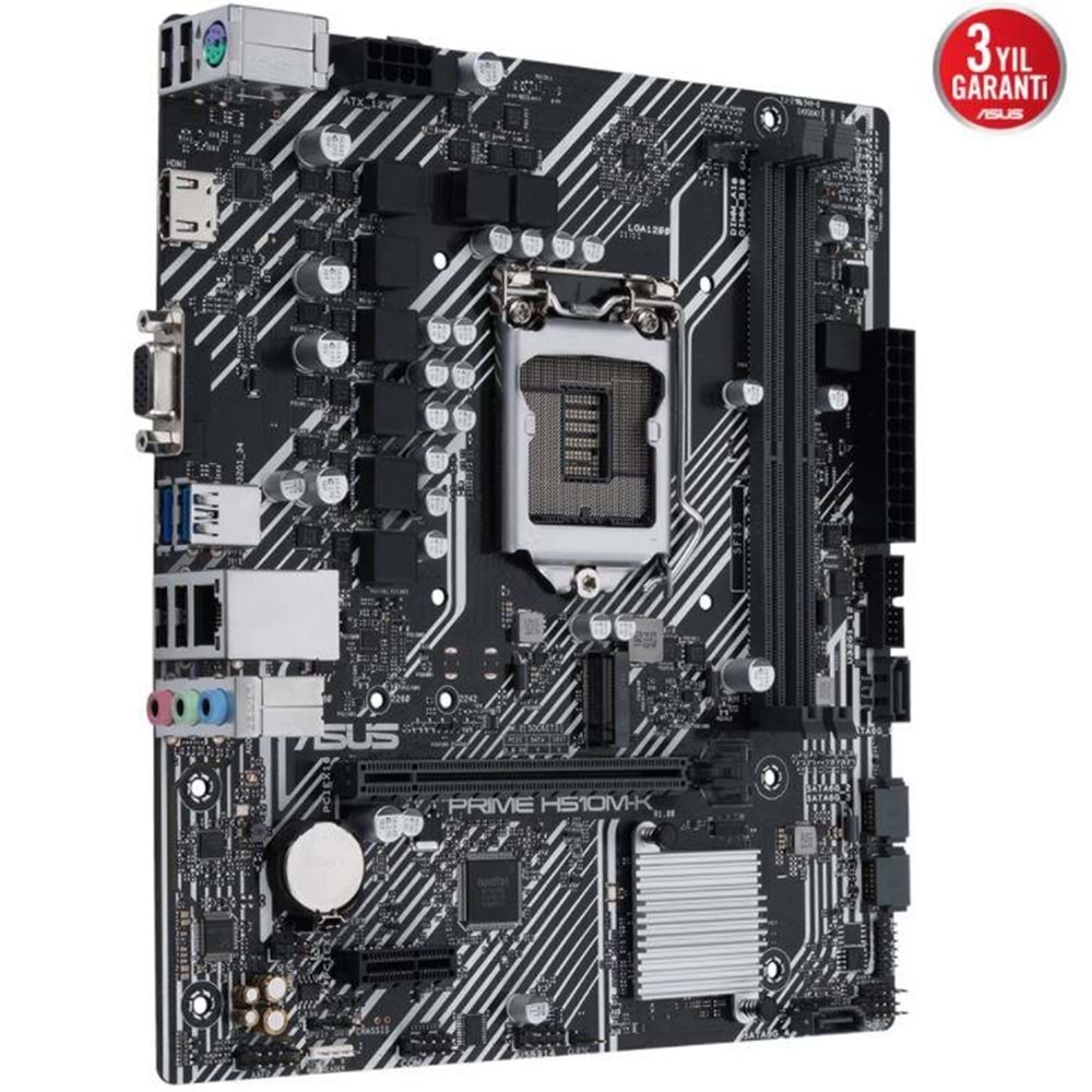 ASUS PRIME H510M-K H510 DDR4 Vga GLan mATX HDMI USB3.2 M.2 1200Pv2 Anakart