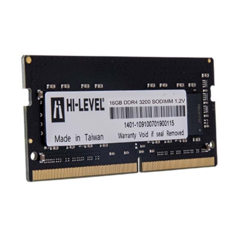 HI-LEVEL HLV-SOPC25600D4/16G 16GB (Tek Parça) DDR4 3200Mhz Notebook Bellek