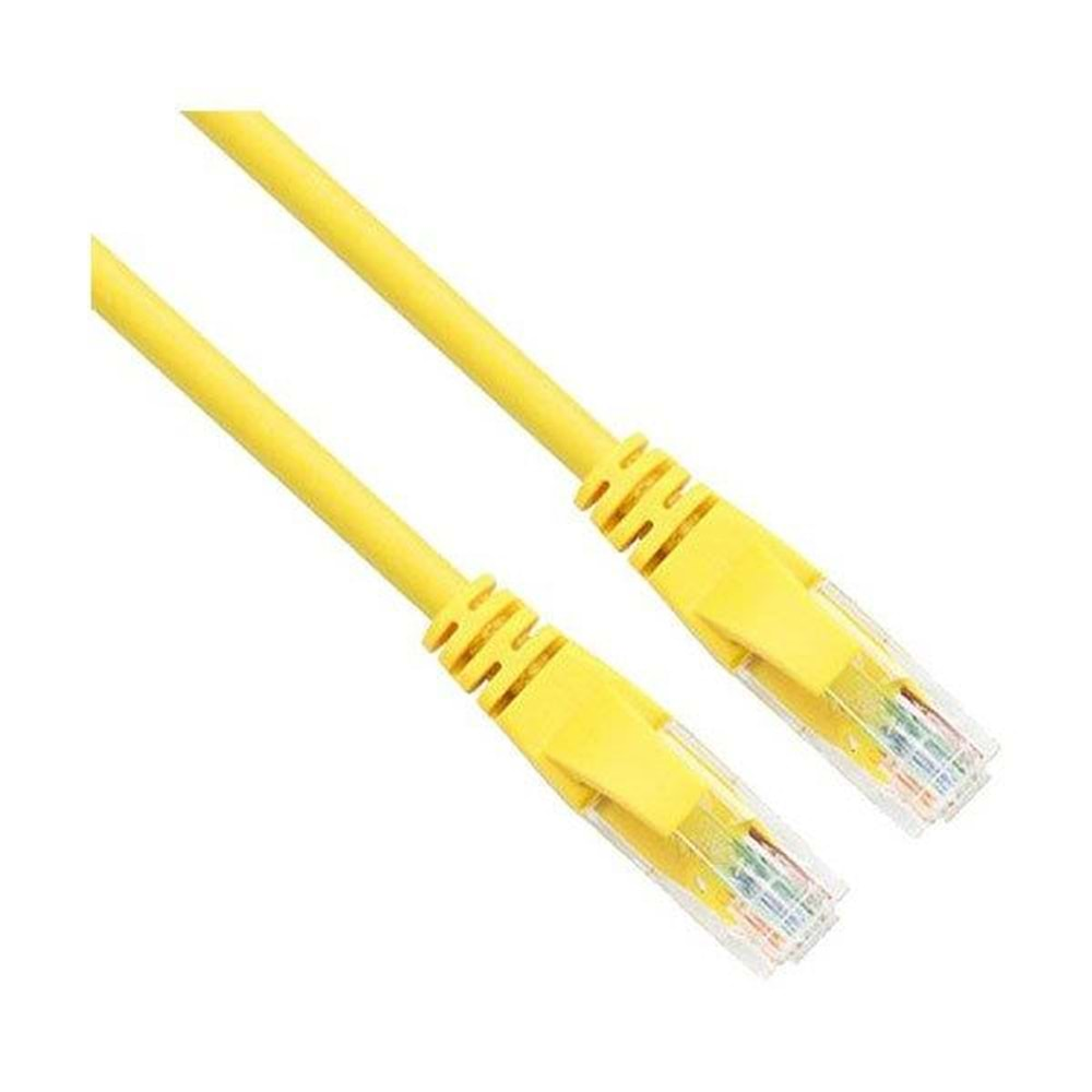 ODS 02R45R45C6UJ1Y0.3A CAT6 UTP LSZH BAKIR 0.30 Metre Sarı Patch Cord