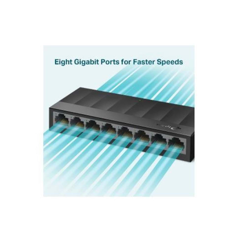 TP-LINK LS1008 8 Port 10/100 Yönetilemez Plastik Kasa Switch