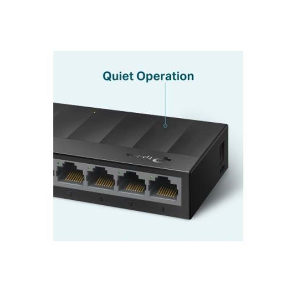 TP-LINK LS1008 8 Port 10/100 Yönetilemez Plastik Kasa Switch