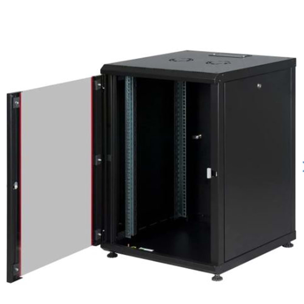 LANDE LN-PR16U6060-BL-121 16U 60x60 Dikili Tip Boş Kabinet