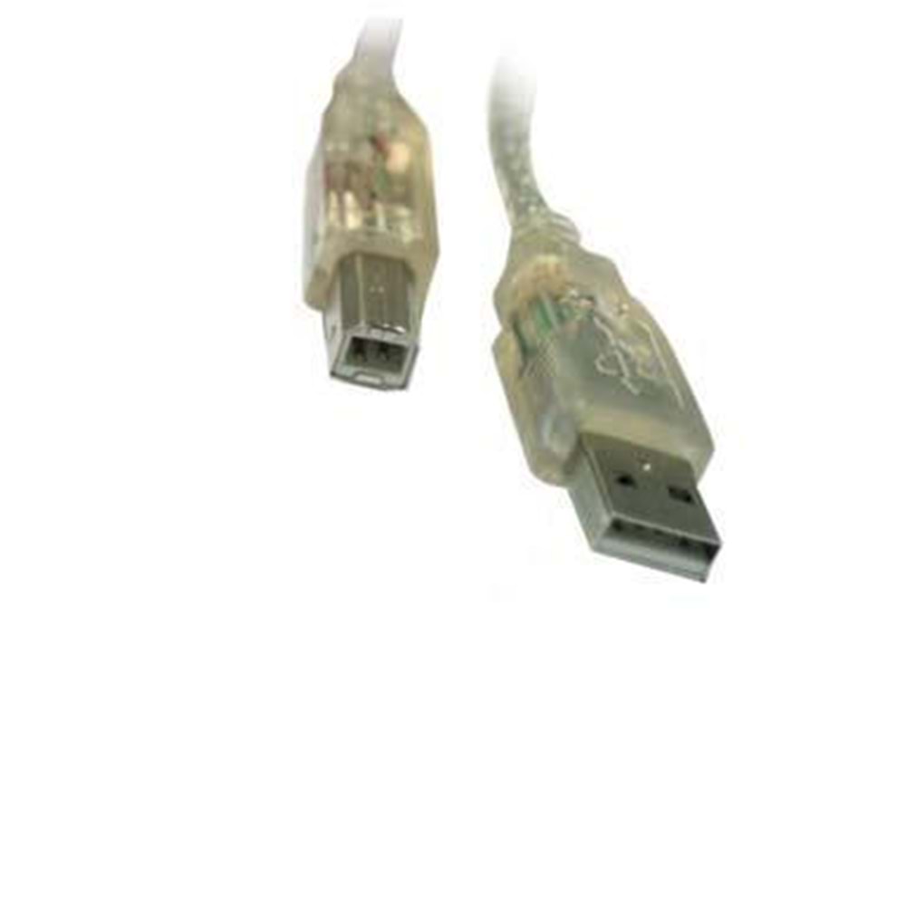 S-LINK SL-U2015 1.5 Mt USB 2.0 Yazıcı Kablosu Şeffaf