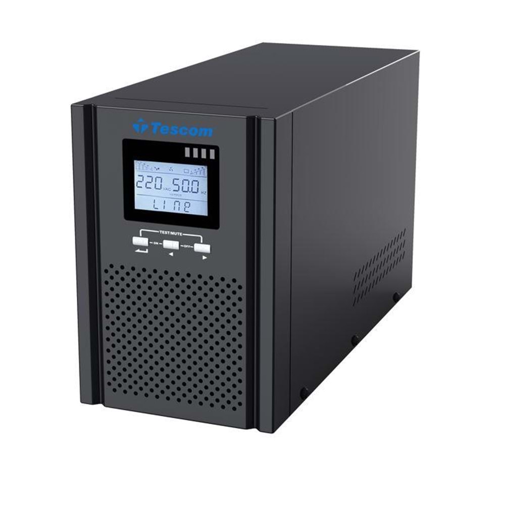 TESCOM TEOS+ Online 1 KVA 5-10 dk (2x12v 9AH Akü ) UPS