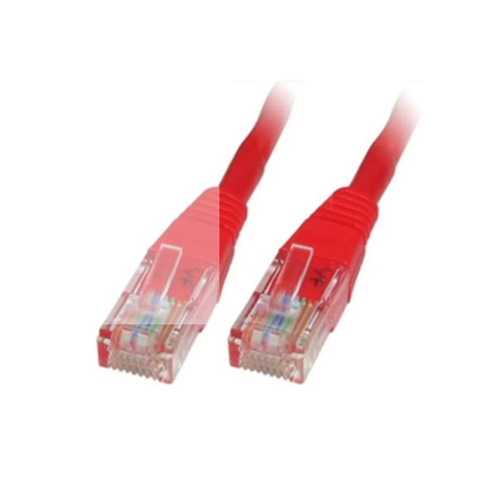 ODS 02R45R45C6UJ1R1.0A CAT6 UTP LSZH BAKIR 1 Metre Kırmızı Patch Cord