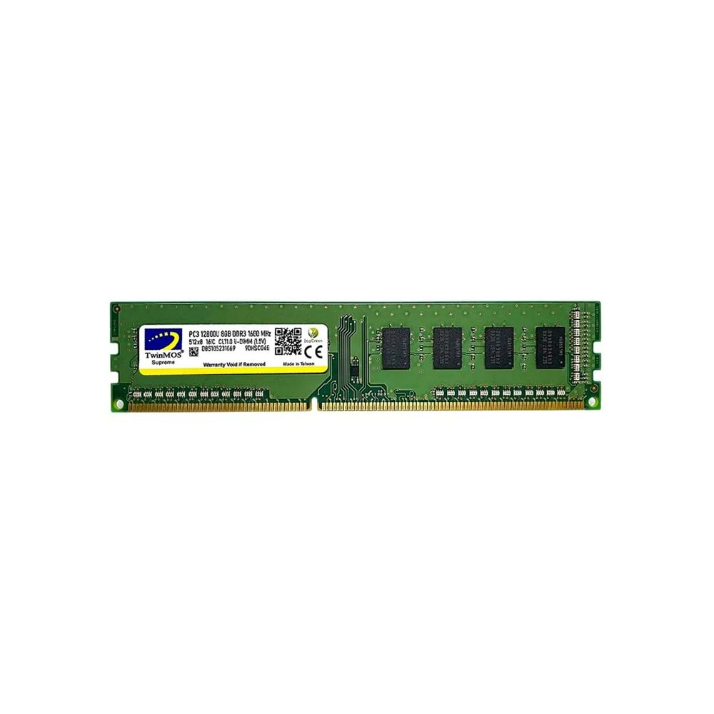 TWINMOS MDD38GB1600D 8GB 1600Mhz DDR3 PC Bellek