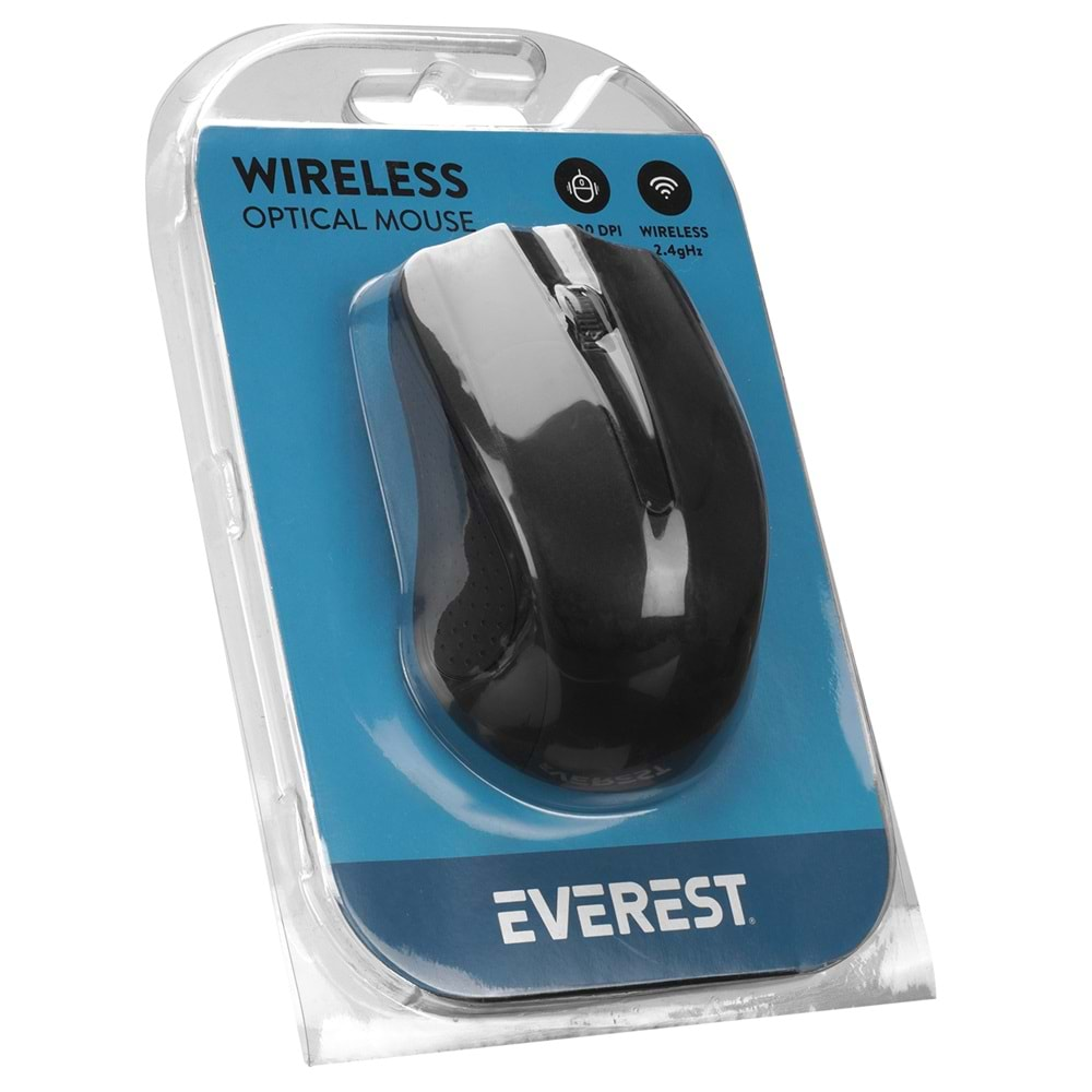 EVEREST Sm-537 USB Kablosuz 2.4Ghz siyah Mouse