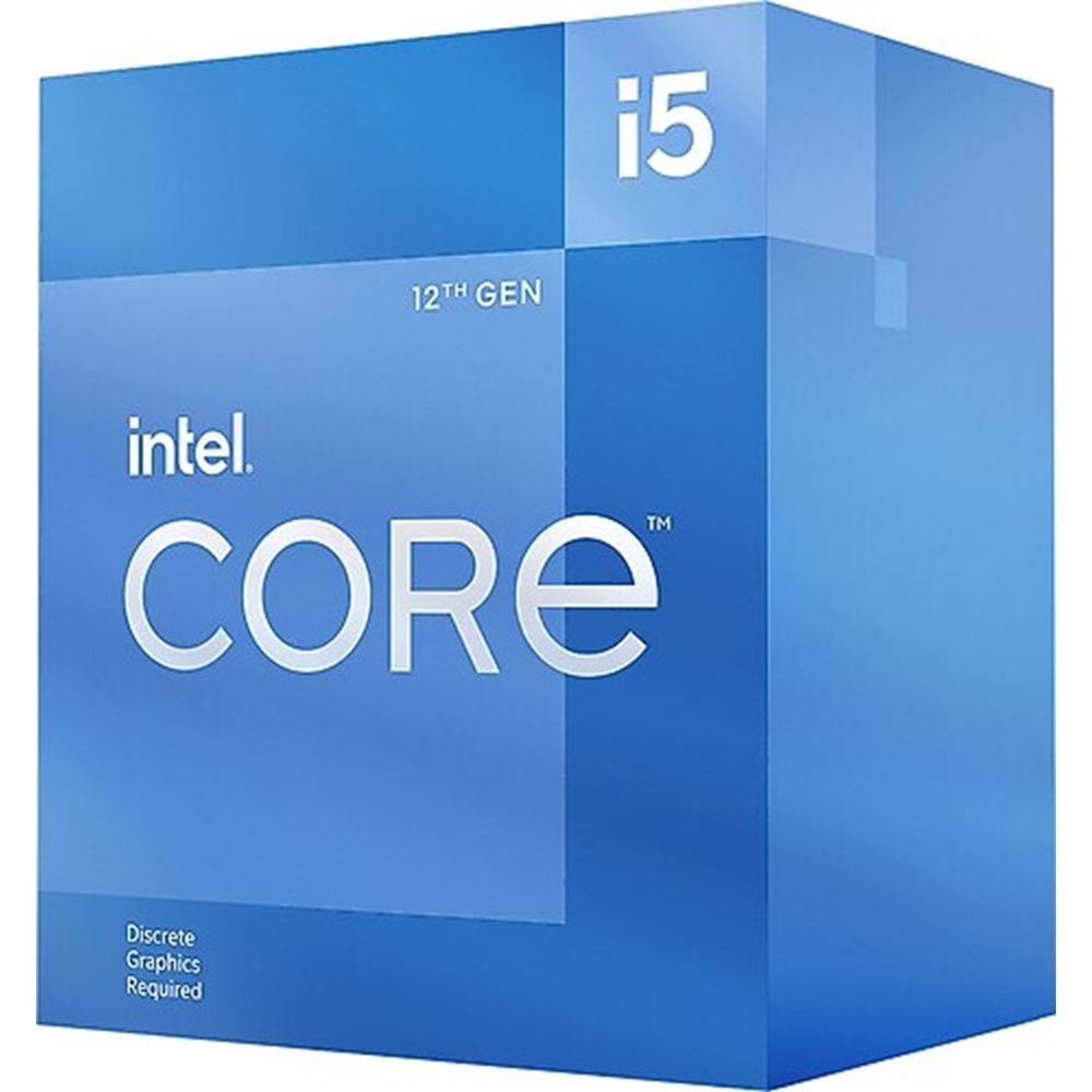 INTEL (12.Nesil) Alder Lake i5-12400F 2.50GHz ~ 4.40GHz 18MB 1700P İşlemci Box (Fanlı)