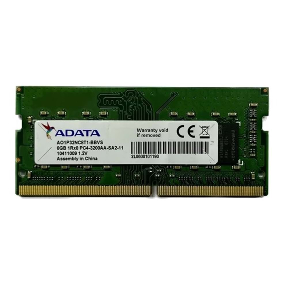 ADATA 8GB DDR4 3200Mhz Notebook Bellek Bulk