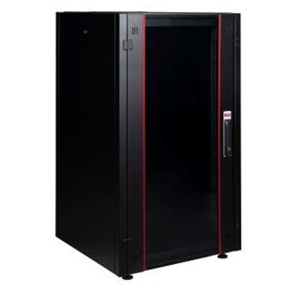 LANDE LN-PRB-16U6060-BL-A 16U 60x60 Dikili Tip Siyah Kabinet