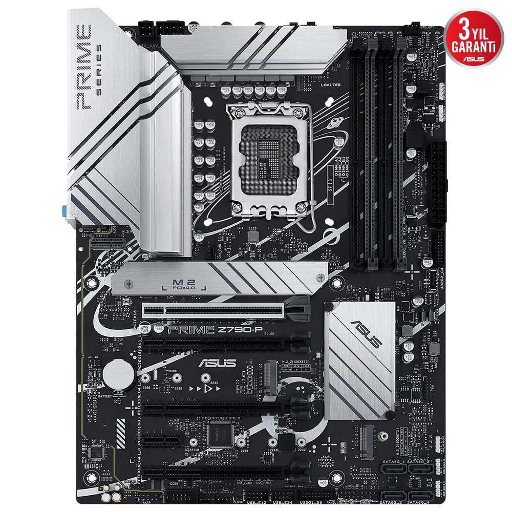 ASUS PRIME Z790-P Z790 DDR5 (Vga Yok) GLan 2.5G ATX HD DP US3 M2 TYP-C M2 RGB 1700p Anakart