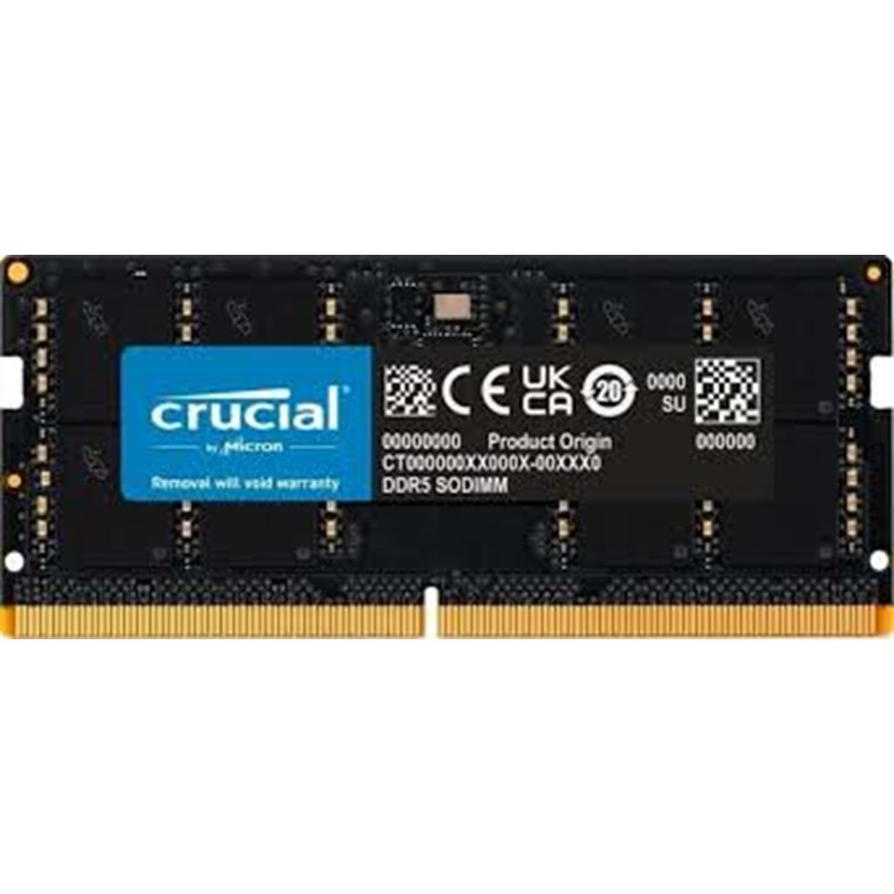 CRUCIAL CT16G48C40S5 16GB (Tek Parça) DDR5 4800Mhz Notebook Bellek