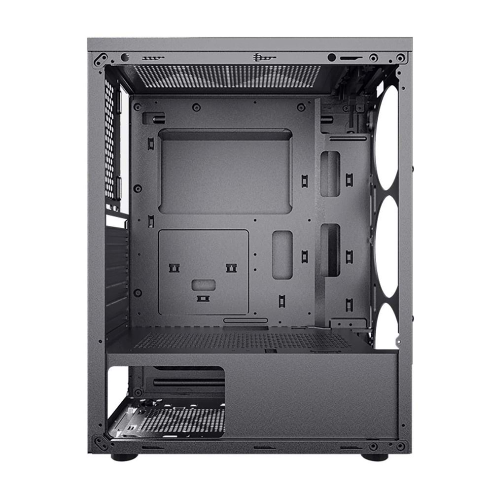 GAMEBOOSTER GB-F3101B Powersız Siyah Mesh Panel Mid Tower ATX Kasa