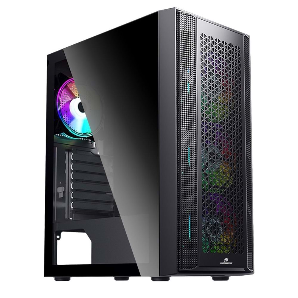 GAMEBOOSTER GB-F3107B 650W 80+ Bronze Siyah Mesh Panel Mid Tower ATX Kasa