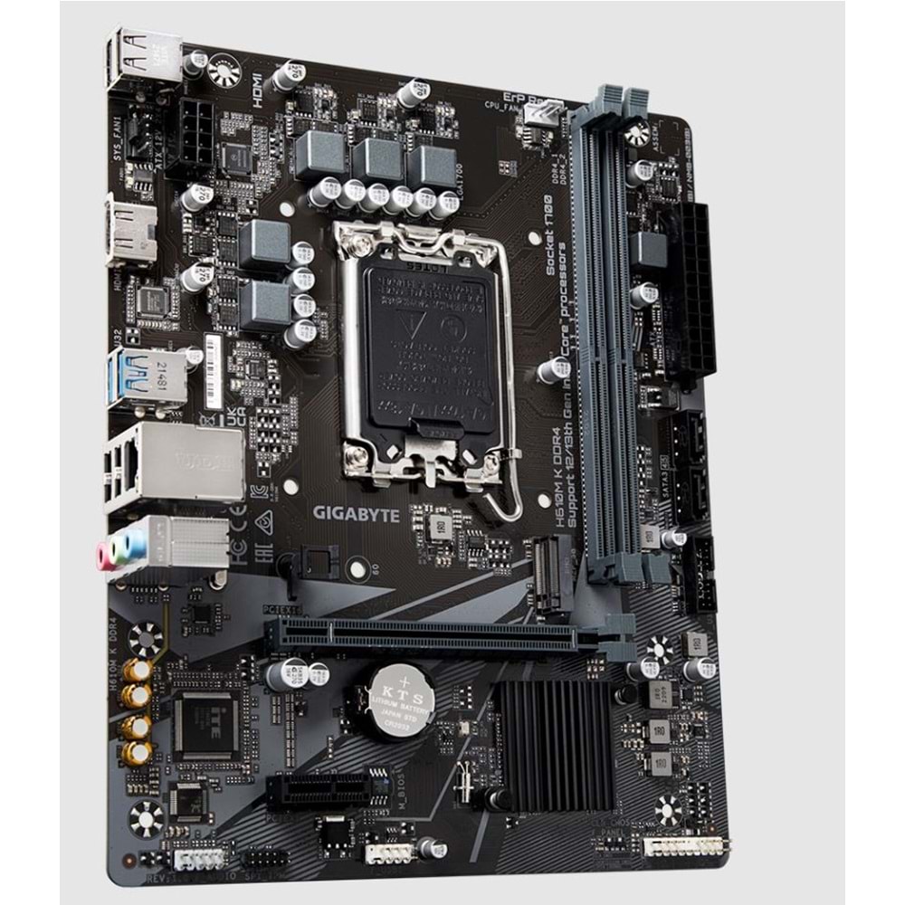 GIGABYTE H610M K H610 DDR4 (Vga Yok) GLan mATX HDMI USB3.2 M2 1700p Anakart