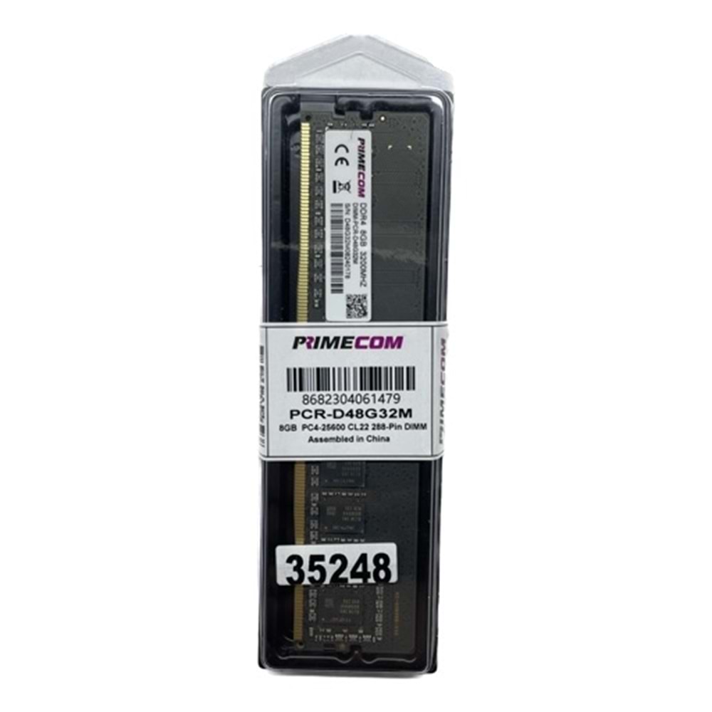 PRIMECOM PCR-D48G32M 8GB DDR4 3200Mhz PC Bellek