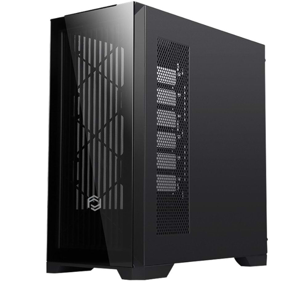 FRISBY FC-9455G VETRO 850W 80+ Bronze Siyah Dual-Ring RGB Fan Mid Tower ATX Kasa
