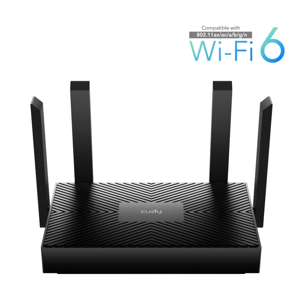 CUDY WR1500 4 Port 10/100/1000Mbps AX1500 4 Anten Masaüstü Router