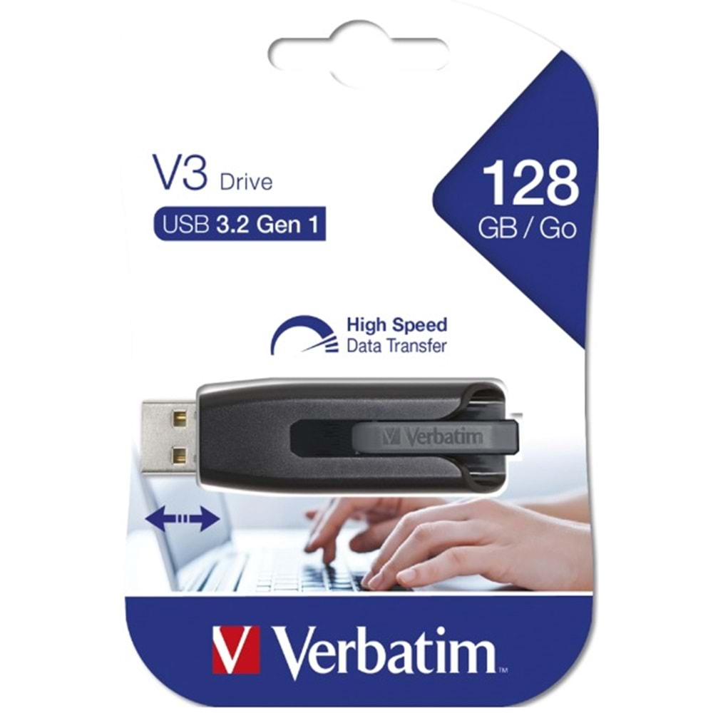 VERBATIM V3 STORE N GO 128GB USB 3.2 USB Bellek