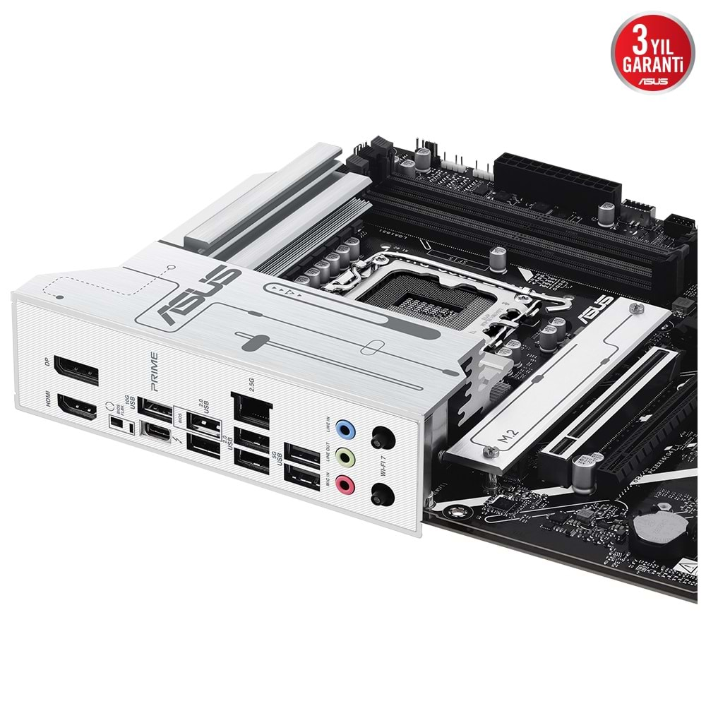 ASUS PRIME Z890-P WIFI Z890 DDR5 (Vga Yok) GLan 2.5G ATX HD DP TND US3 M2 WİFİ7 BT 1851p Anakart