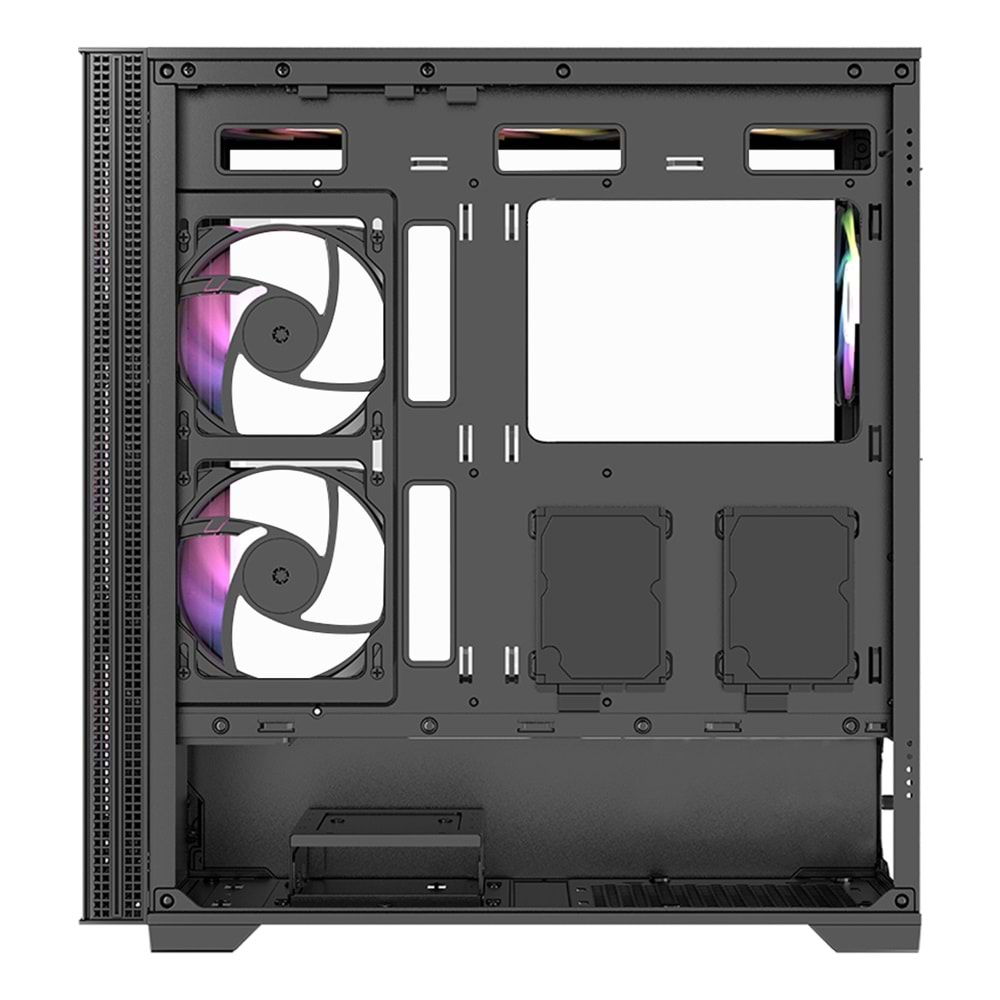 FRISBY FC-9535G 650W 80+ Siyah Mesh Panel Full Tower E-ATX Kasa