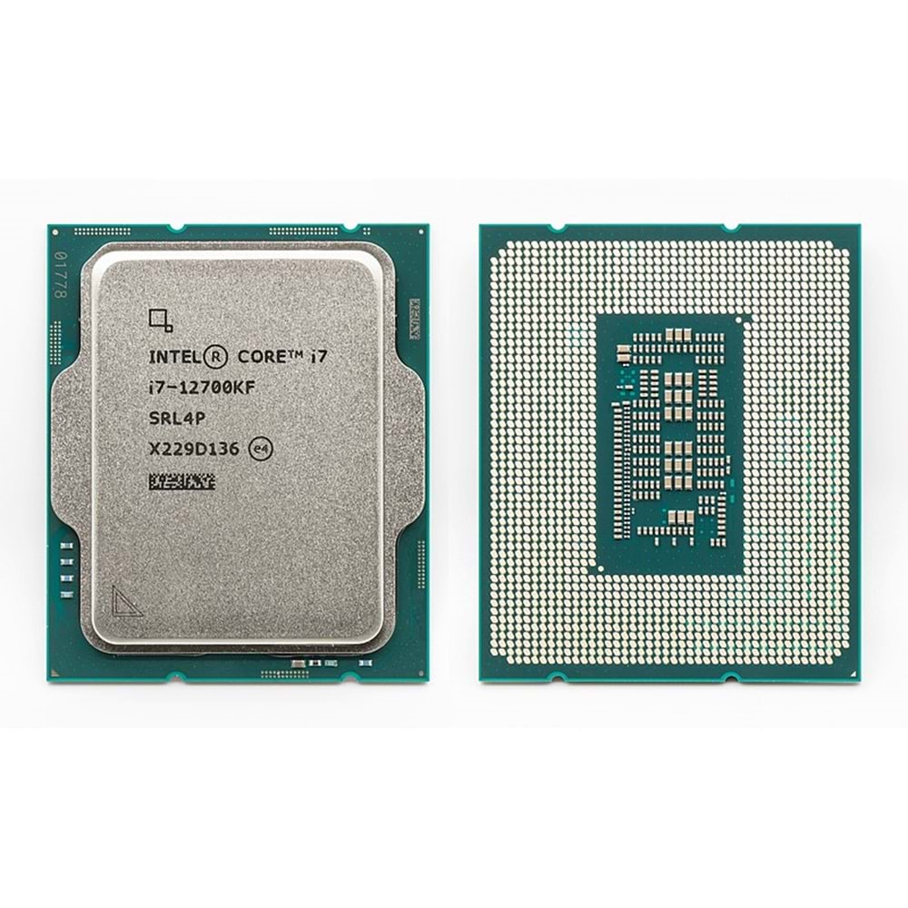 INTEL (12.Nesil) Alder Lake i7-12700KF 2.70GHz ~ 5.00GHz 25MB 1700P İşlemci Tray (Fansız)