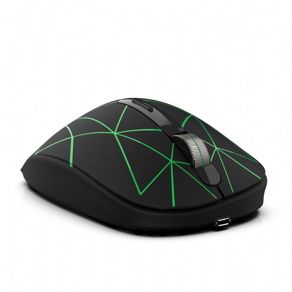 INCA IWM-051T Usb+Type C Kablosuz 2.4Ghz Şarj Edilebilir Mouse