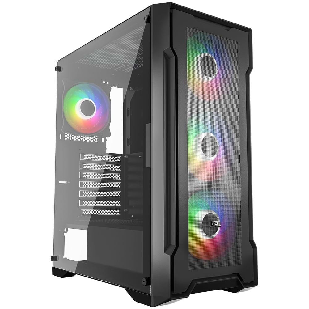 POWER BOOST PB-PS6849B 650W 80+ Bronze Siyah Mesh Panel Mid Tower ATX Kasa