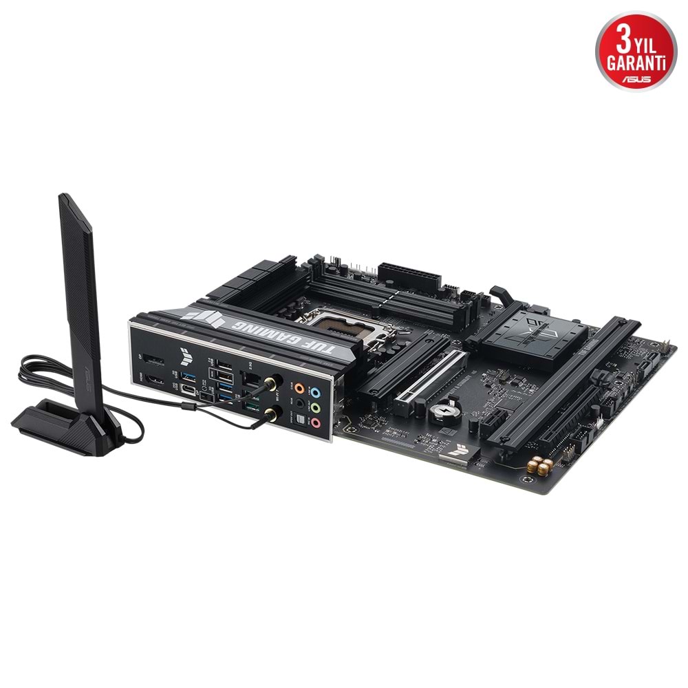 ASUS TUF GAMING B860-PLUS WIFI B860 DDR5 (Vga Yok) GLan 2.5G ATX HD DP TYP-C OPT WIFI BT RGB 1851p Anakart