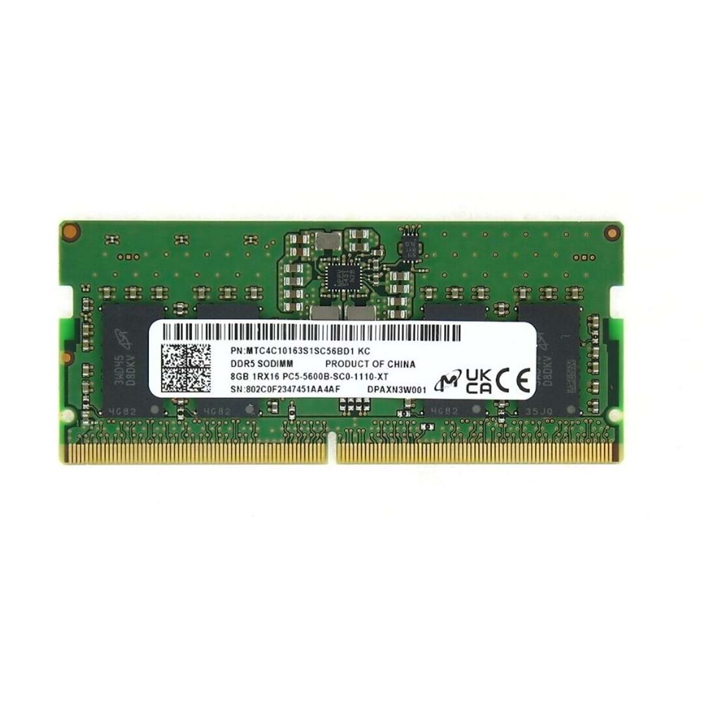 MICRON MTC4C10163S1SC56BD1 8GB DDR5 5600MHz Notebook Bellek