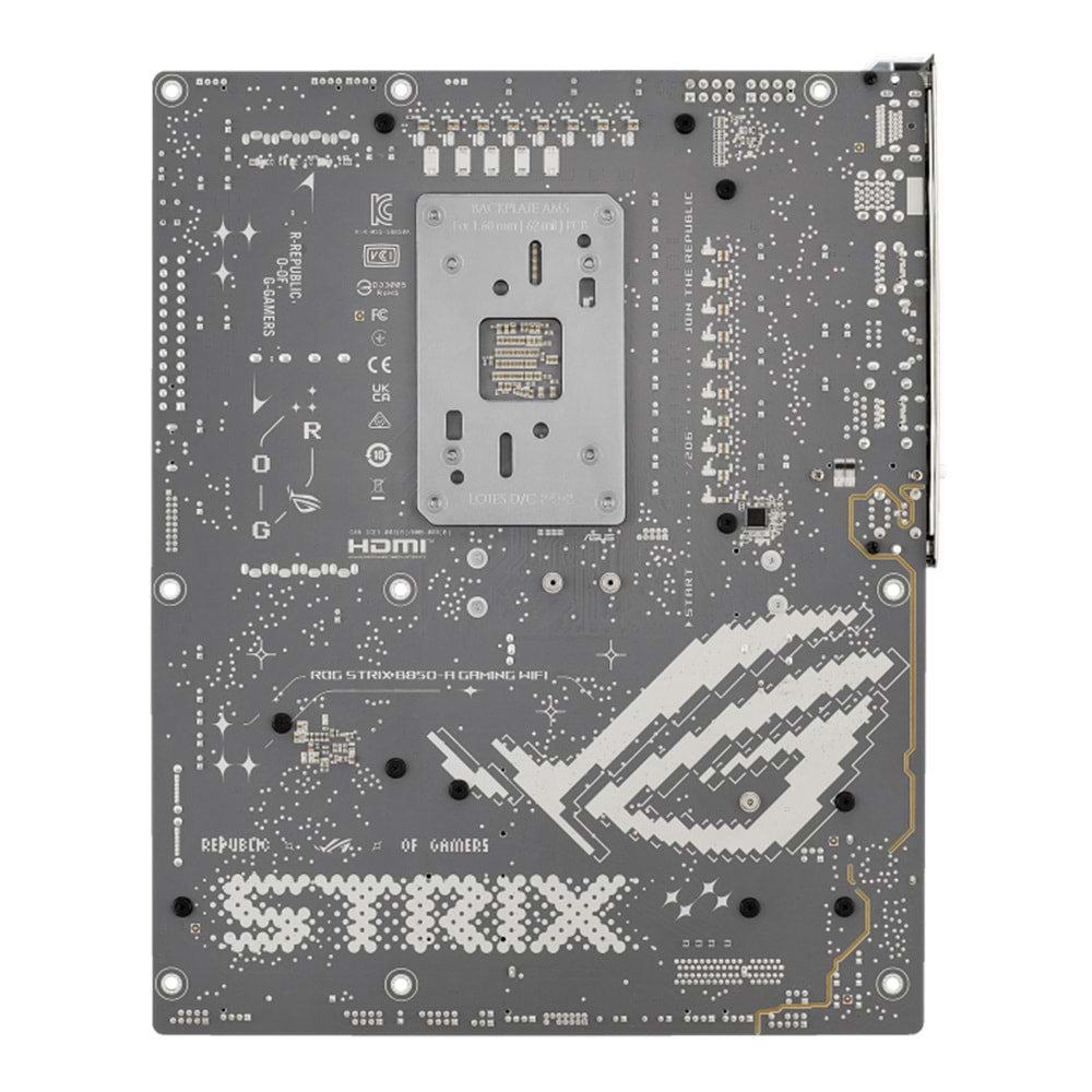 ASUS ROG STRIX B850-A GAMING WIFI B850 DDR5 (Vga Yok) GLan 2.5G ATX HD DP TYP-C WF7 BT M2 AM5 AMD Anakart