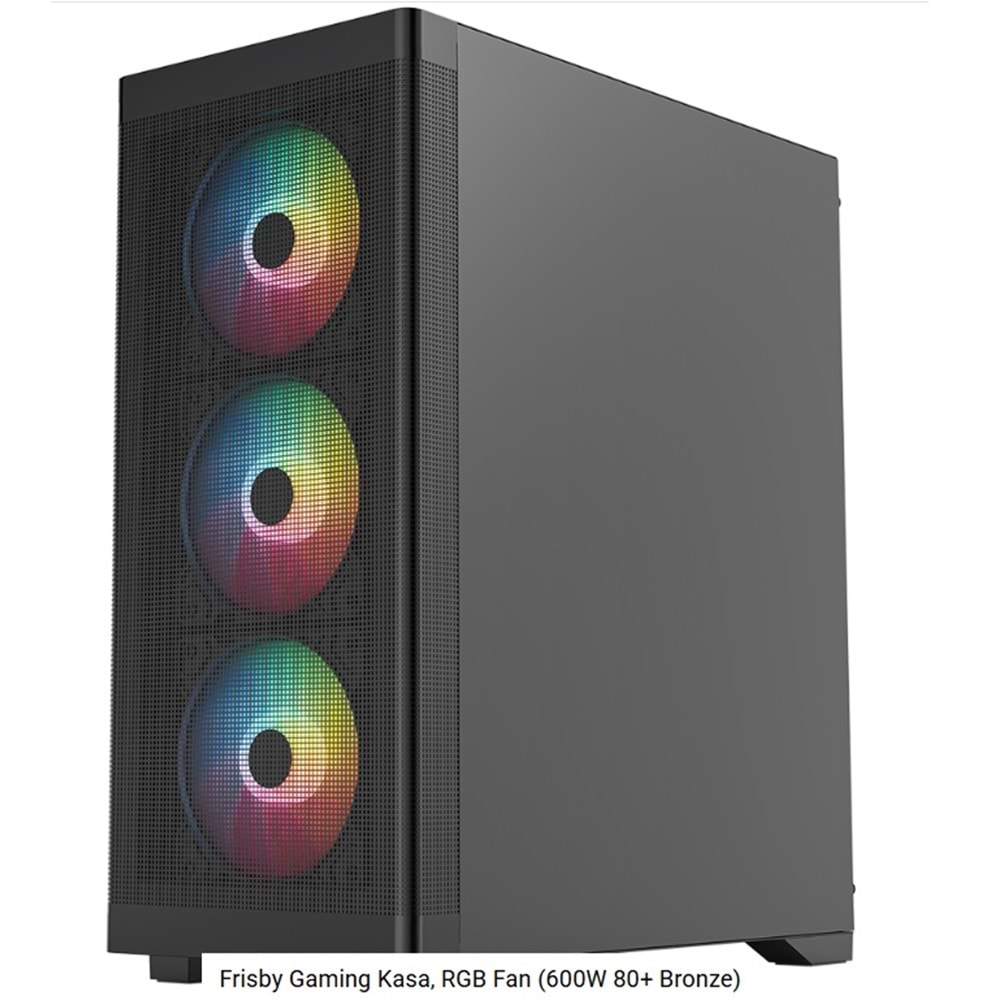 FRISBY FC-9480G 600w 80+ Siyah RGB Fan Mid Tower ATX Kasa