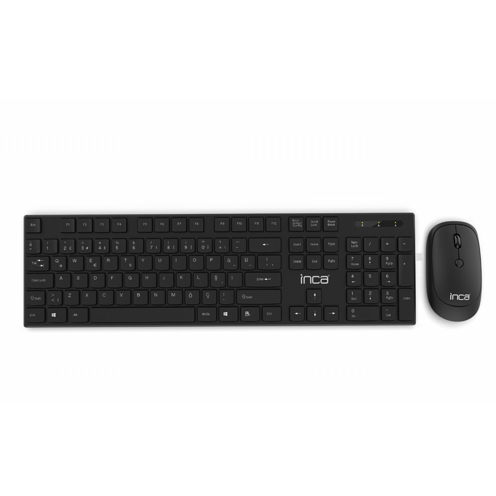 INCA IWS-537 Q Türkçe Kablosuz Siyah Klavye+ Mouse