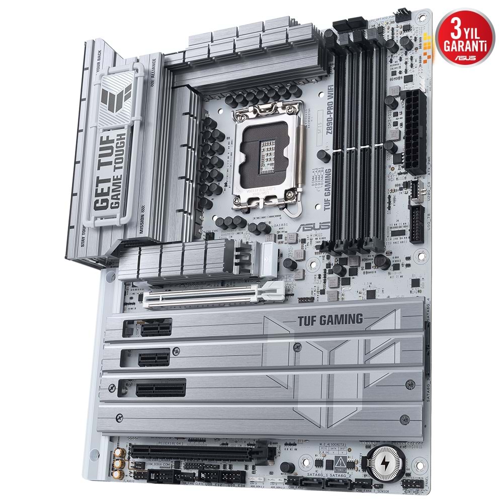 ASUS TUF GAMING Z890-PRO WIFI Z890 DDR5 (Vga Yok) GLan 2.5G ATX HD DP WIFI7 BT M2 THUND 1851p Anakart