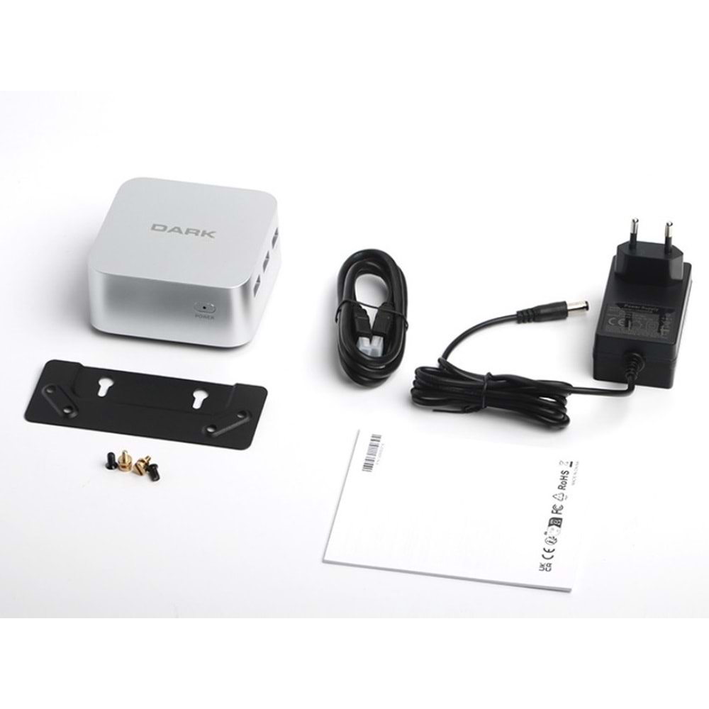 DARK DK-MPC-N150-G8 N150 8GB 256GB SSD W11P Gümüş Mini Bilgisayar