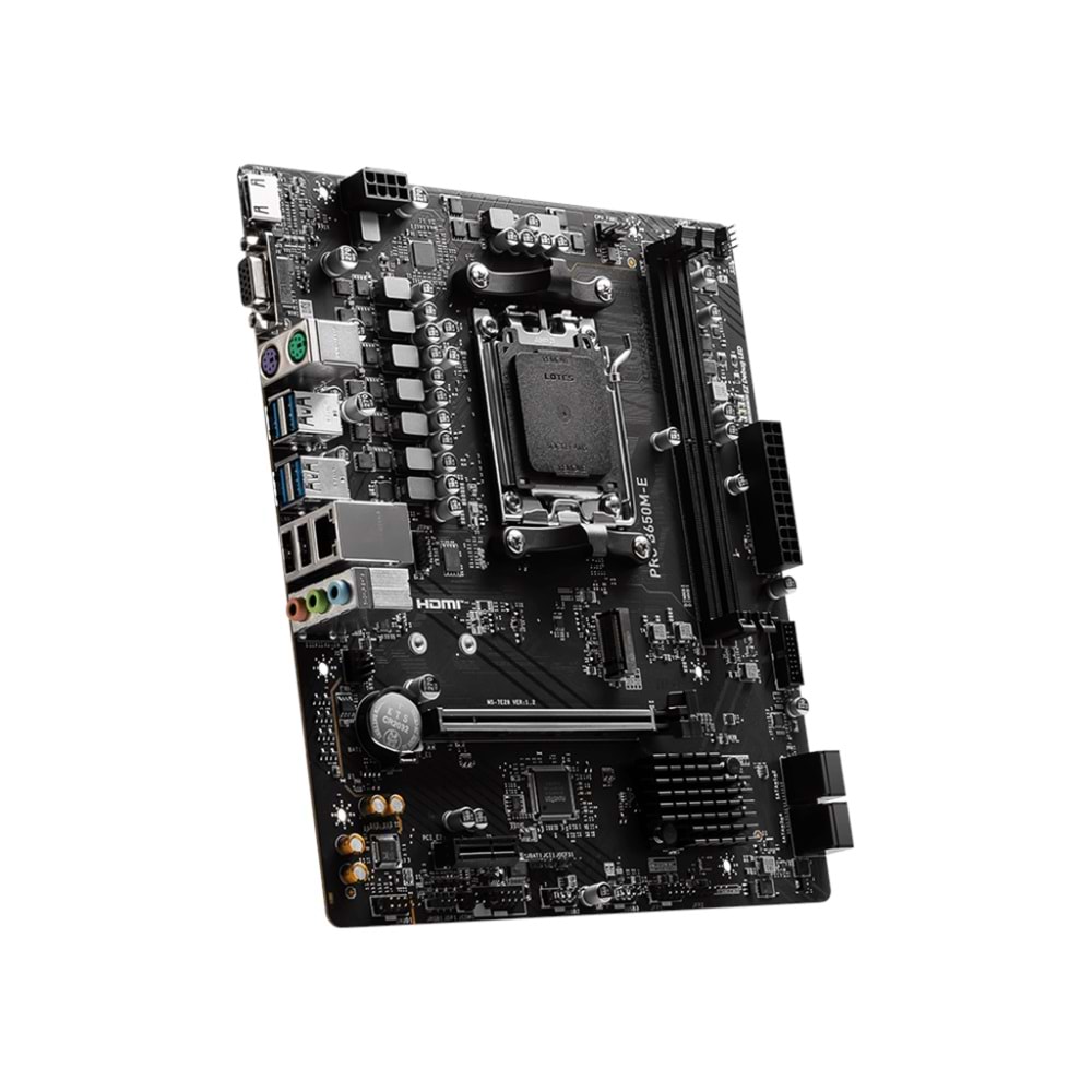 MSI PRO B650M-E B650 DDR5 (Vga Yok) GLan mATX HDMI M2 AM5 AMD Anakart
